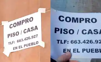 Reapareixen al Llombo i Sant Josep els cartells de compra de pisos vinculats a “la Rosi” i “la Mari”