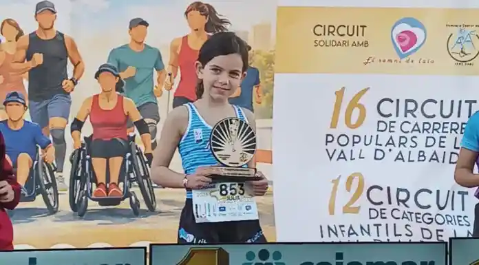 Júlia Coll guanya a Benigànim i encapçala els sis pòdiums del CAVAOntinyent