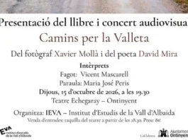 ‘Camins per la Valleta’ arriba a Ontinyent amb una presentació i concert audiovisual al Teatre Echegaray 837837324_29487441794192339_9137863440251865335_n