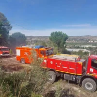 Extingit l’incendi forestal de Bocairent després de mobilitzar bombers d’Ontinyent i un mitjà aeri 845530561_2157024438501695_4463788496749212064_n