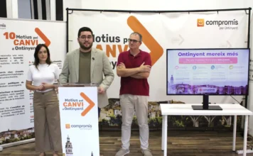 Compromís proposa pujar l’IBI als grans propietaris amb vivendes buides a Ontinyent Calabuig, Moreno i Portero