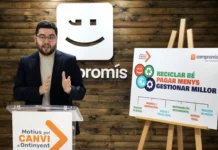 Compromís proposa bonificacions del 10% i el 5% en la taxa del fem d’Ontinyent Nico Calabuig