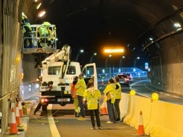 El túnel de l’Olleria es prepara per a un possible tancament total en sentit València trabajos-l-olleria-4